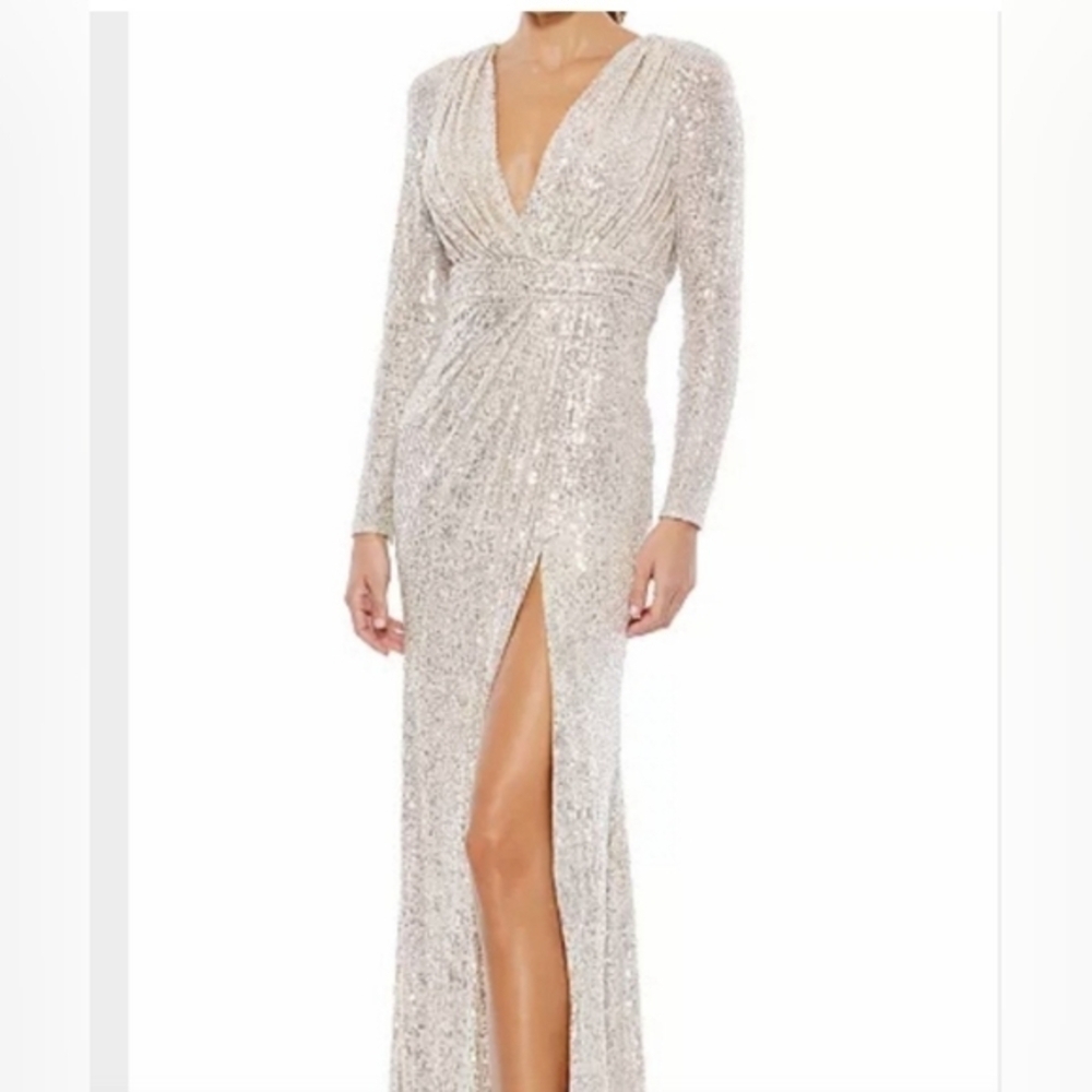 Marc Duggal sequin evening gown, size 12.